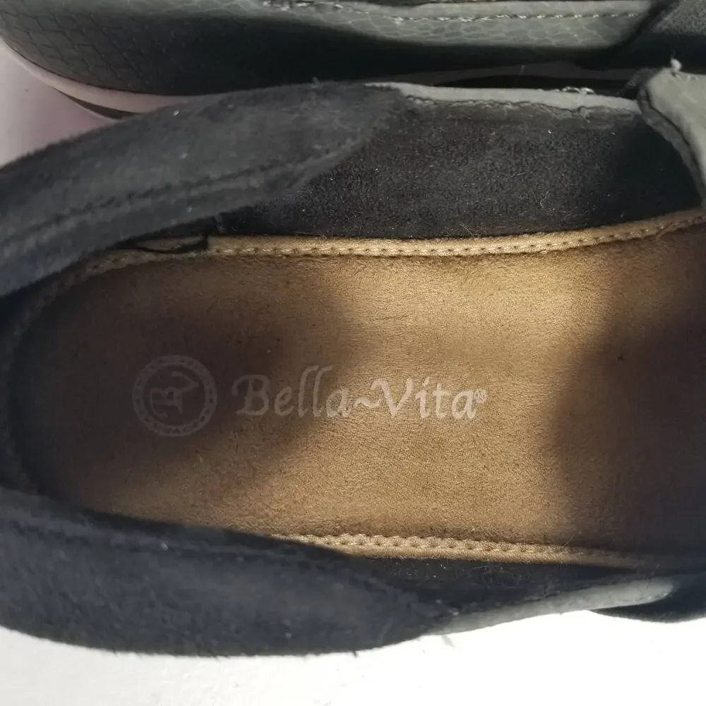 Bella Vita Gray White Slip On Switch ll Sneakers Shoes Women's Size 10 N